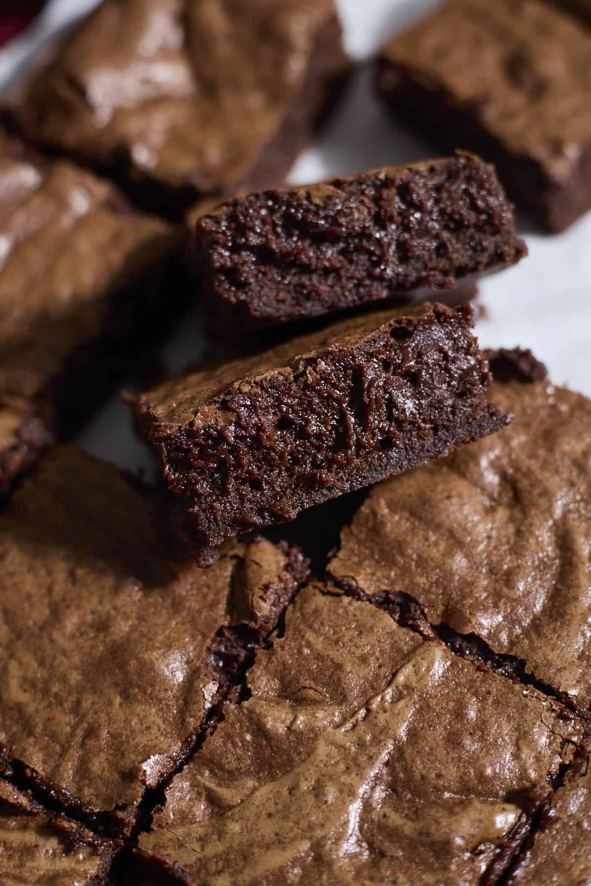 Fudgy brownie centers.