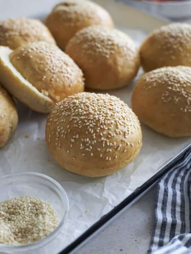 Sourdough Discard Hamburger Buns