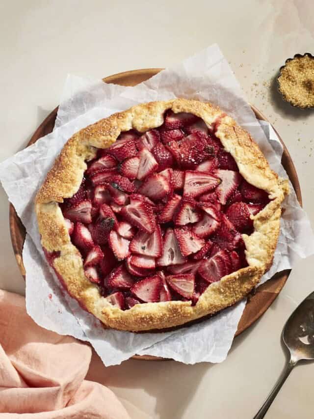 Sourdough Discard Strawberry Galette