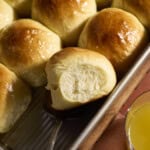 A side view of Hawaiian Dinner Rolls.