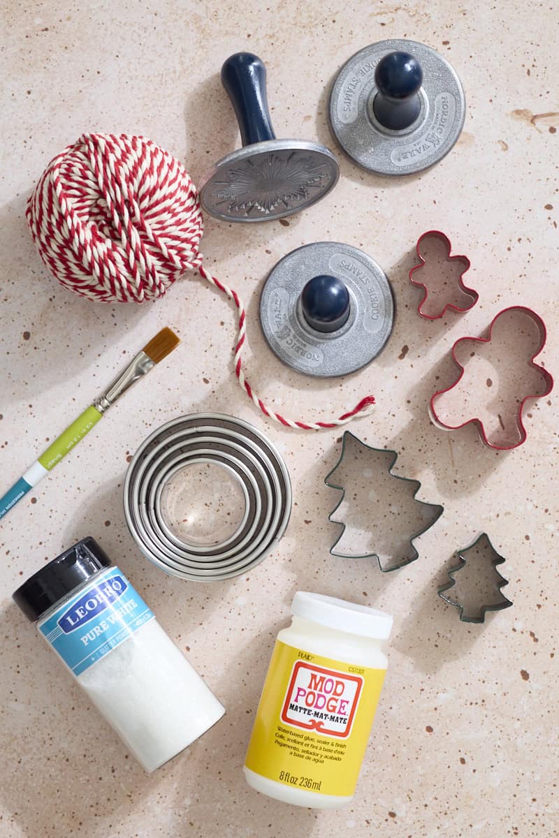 Equipment for Sourdough Discard Salt Dough Ornaments.