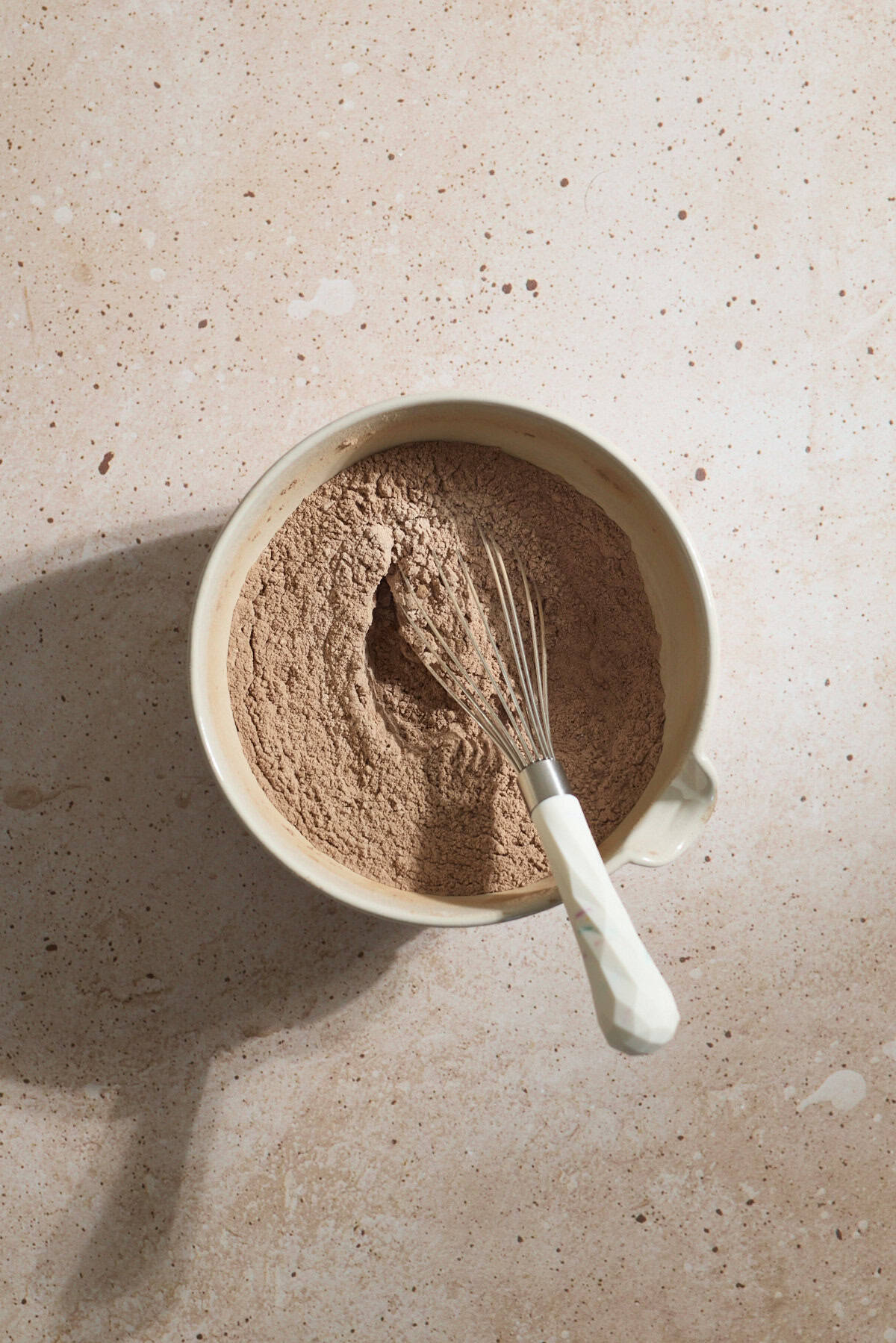 Dry ingredients mixed together in a small bowl.