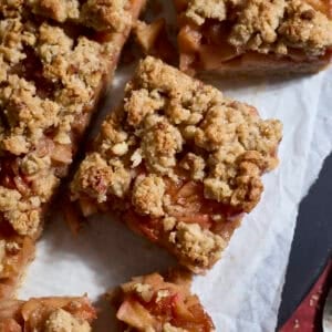 A sliced Sourdough Apple Pie Bar.
