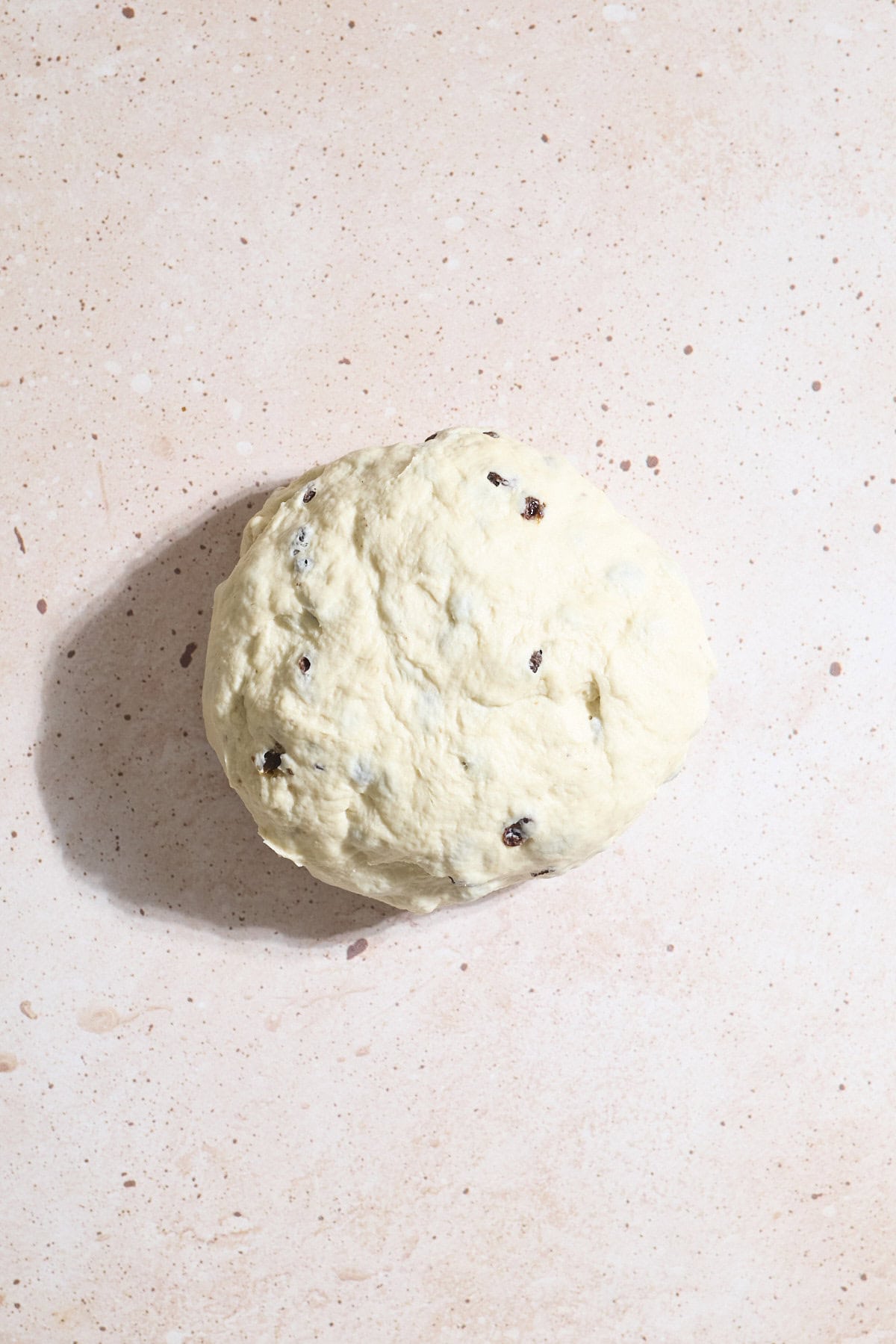 Smooth dough after kneading.