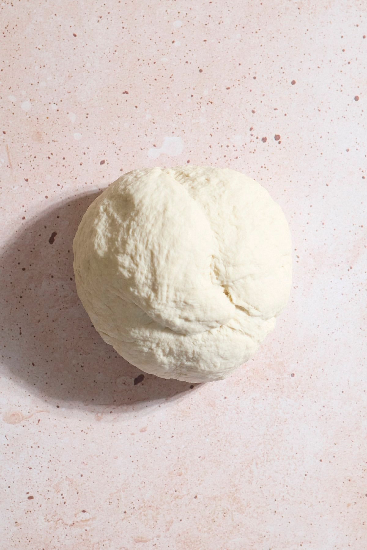 Smooth dough after kneading.