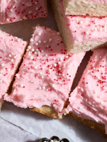 A pile of Sourdough Discard Sugar Cookie Bars.